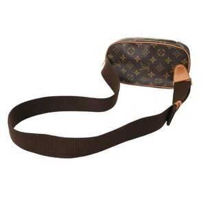 Louis Vuitton Ganju Body Monogram Pochette Bag Brown Canvas